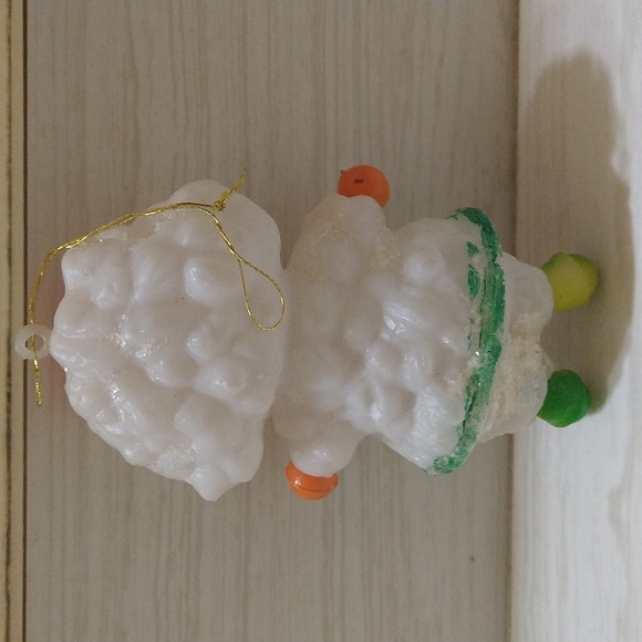 Vintage Plastic Blow Mold Mrs. Santa Claus Christmas Tree Ornament - Picture 2 of 4